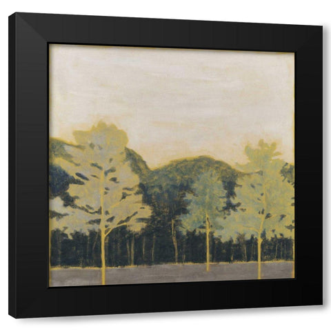 Emerald Forest I Black Modern Wood Framed Art Print with Double Matting by Meagher, Megan