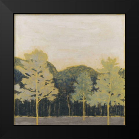 Emerald Forest I Black Modern Wood Framed Art Print by Meagher, Megan