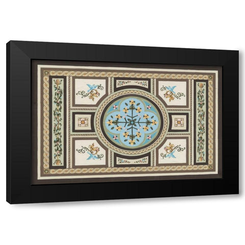 Chateau Panel I Black Modern Wood Framed Art Print with Double Matting by Vess, June Erica