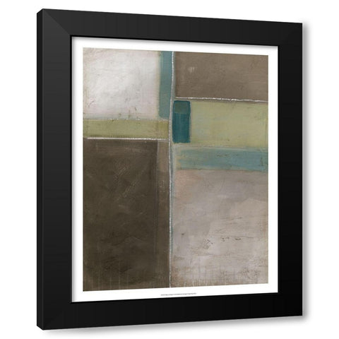 Blues at Dusk I Black Modern Wood Framed Art Print with Double Matting by Vess, June Erica