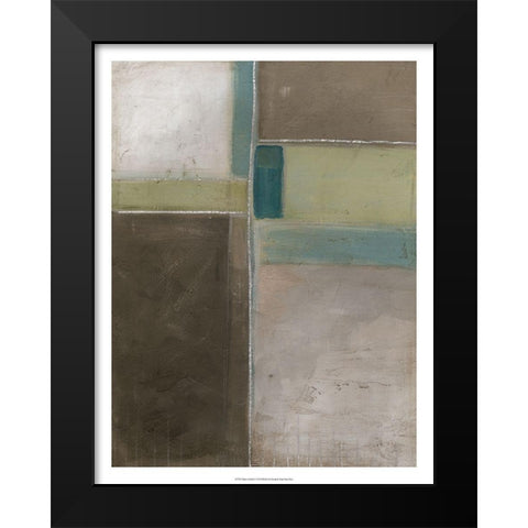 Blues at Dusk I Black Modern Wood Framed Art Print by Vess, June Erica