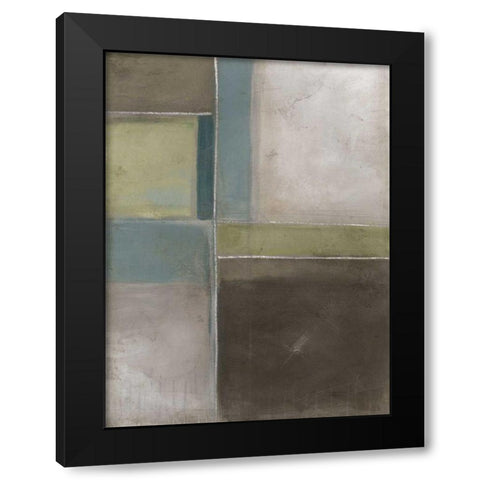 Blues at Dusk II Black Modern Wood Framed Art Print by Vess, June Erica