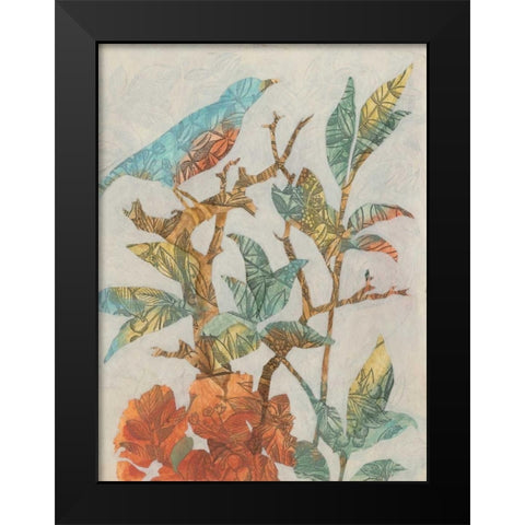 Aviary Collage I Black Modern Wood Framed Art Print by Meagher, Megan