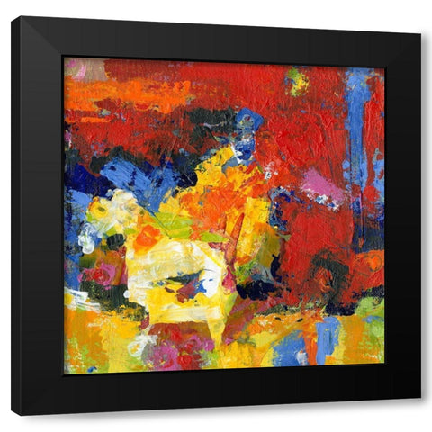 Race Day Black Modern Wood Framed Art Print with Double Matting by Bothne, Janet