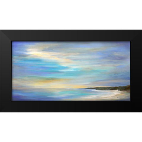 April Sky Black Modern Wood Framed Art Print by Finch, Sheila
