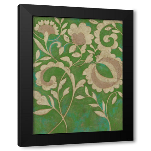 Flourishing Vine I Black Modern Wood Framed Art Print with Double Matting by Zarris, Chariklia