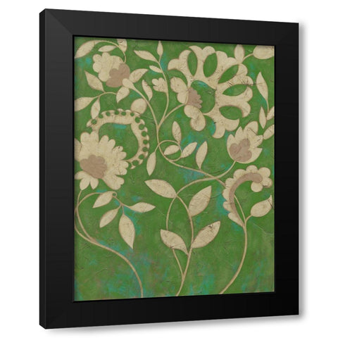 Flourishing Vine II Black Modern Wood Framed Art Print with Double Matting by Zarris, Chariklia