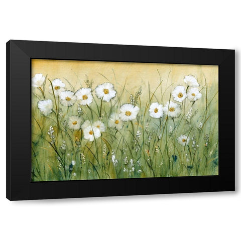 Daisy Spring II Black Modern Wood Framed Art Print with Double Matting by OToole, Tim