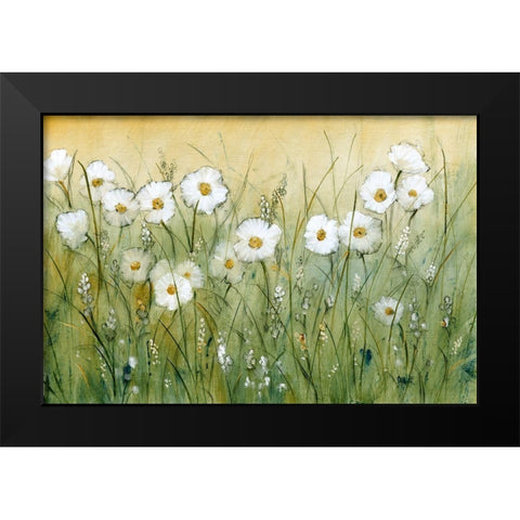 Daisy Spring II Black Modern Wood Framed Art Print by OToole, Tim