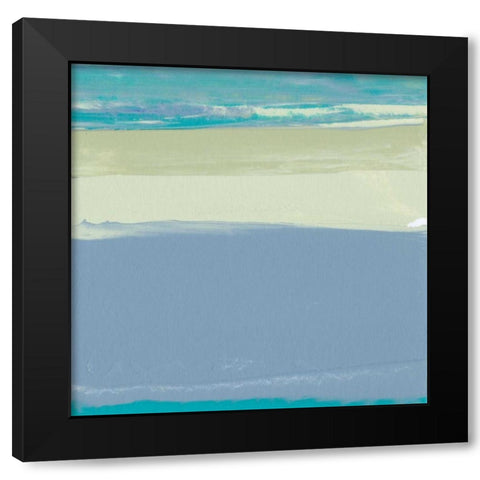Blue Coast I Black Modern Wood Framed Art Print by Gordon, Sharon