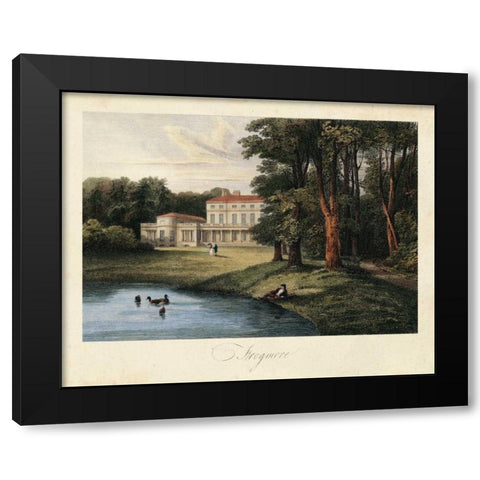 The English Countryside I Black Modern Wood Framed Art Print by Hakewill, James