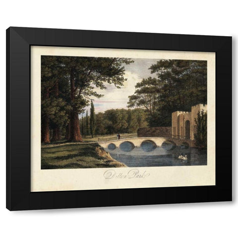The English Countryside II Black Modern Wood Framed Art Print by Hakewill, James