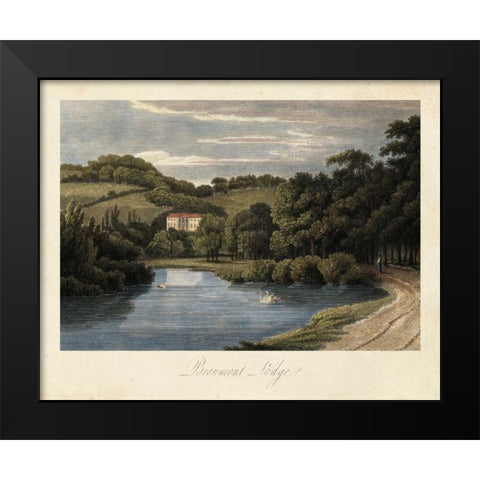 The English Countryside III Black Modern Wood Framed Art Print by Hakewill, James