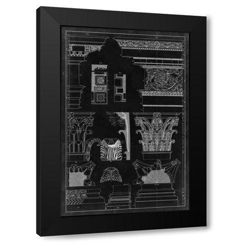 Graphic Architecture I Black Modern Wood Framed Art Print by Vision Studio