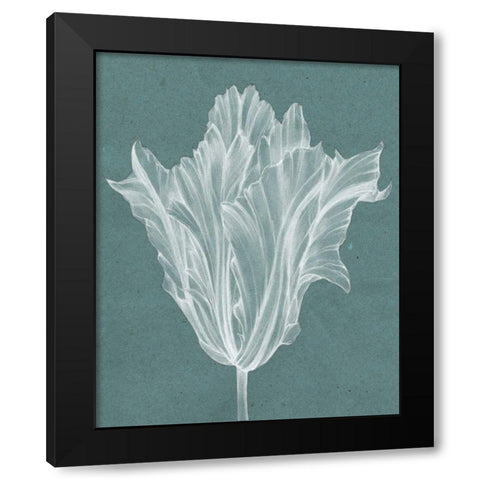 Monochrome Tulip V Black Modern Wood Framed Art Print by Goldberger, Jennifer