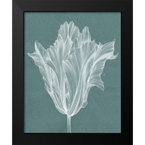 Monochrome Tulip V Black Modern Wood Framed Art Print by Goldberger, Jennifer