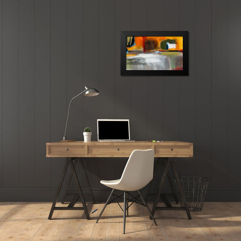 Changed Perspective I Black Modern Wood Framed Art Print by Jasper, Sisa