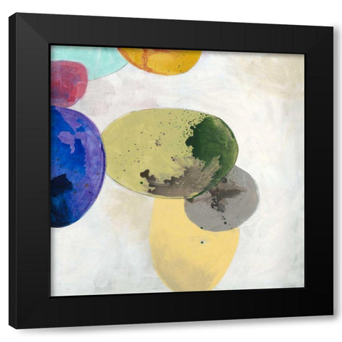 Orbe Aura II Black Modern Wood Framed Art Print with Double Matting by Jasper, Sisa