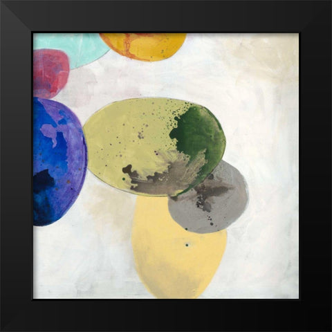 Orbe Aura II Black Modern Wood Framed Art Print by Jasper, Sisa