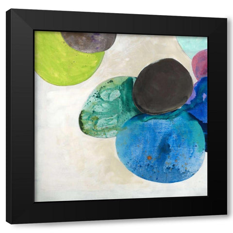 Orbe Aura IV Black Modern Wood Framed Art Print with Double Matting by Jasper, Sisa