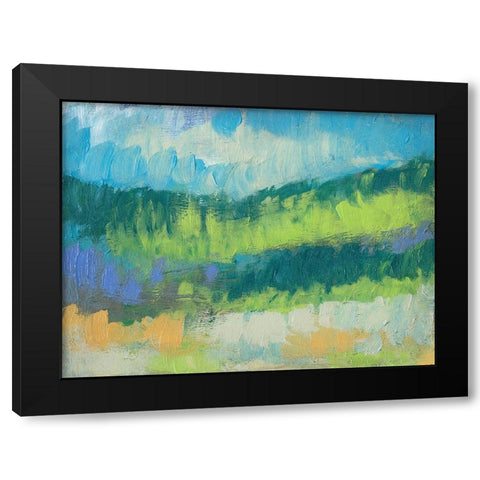 Impasto Field II Black Modern Wood Framed Art Print by Goldberger, Jennifer