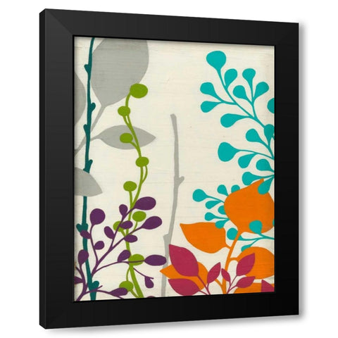 Metro Garden I Black Modern Wood Framed Art Print by Vess, June Erica