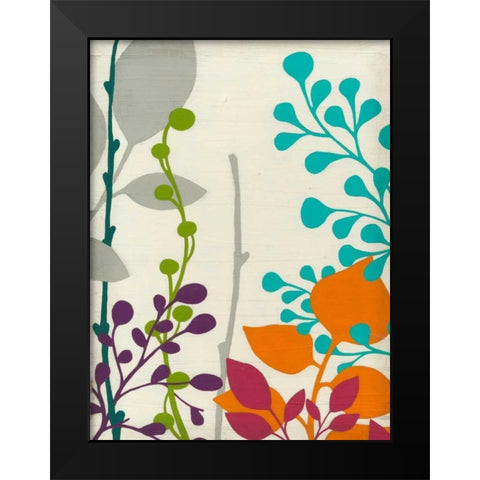 Metro Garden I Black Modern Wood Framed Art Print by Vess, June Erica