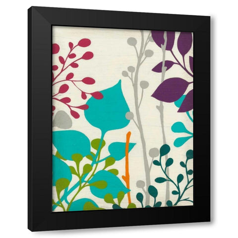 Metro Garden III Black Modern Wood Framed Art Print with Double Matting by Vess, June Erica