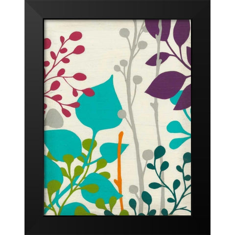 Metro Garden III Black Modern Wood Framed Art Print by Vess, June Erica