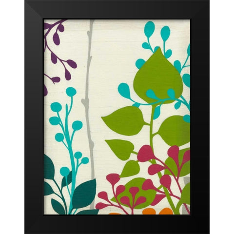 Metro Garden IV Black Modern Wood Framed Art Print by Vess, June Erica