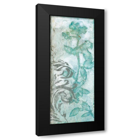 Flower Spray IV Black Modern Wood Framed Art Print with Double Matting by Goldberger, Jennifer