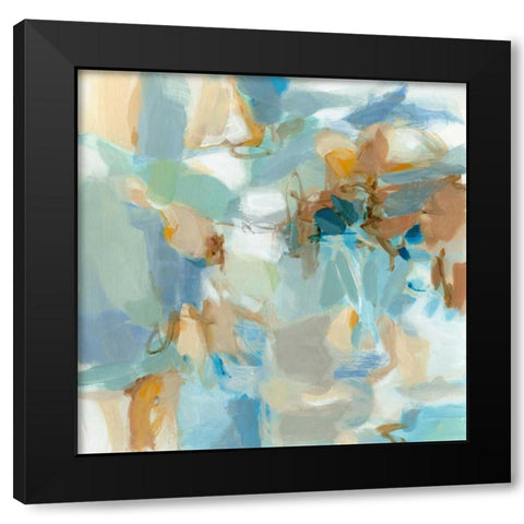 West of the Sea Black Modern Wood Framed Art Print with Double Matting by Long, Christina