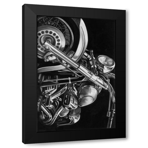 Classic Hogs II Black Modern Wood Framed Art Print by Harper, Ethan