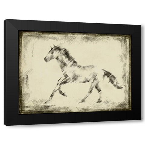 Equine Study II Black Modern Wood Framed Art Print by Harper, Ethan