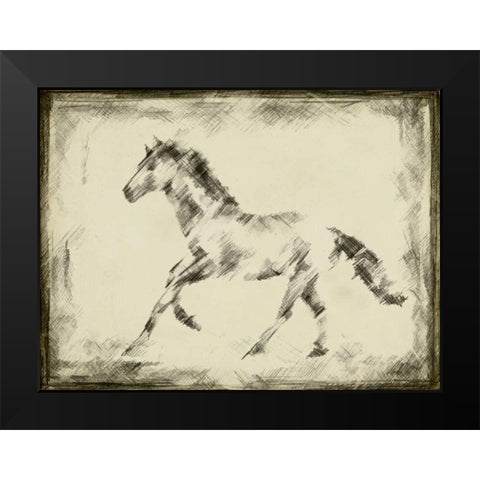 Equine Study II Black Modern Wood Framed Art Print by Harper, Ethan