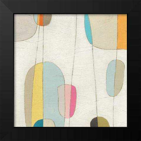 Molecular Motion IV Black Modern Wood Framed Art Print by Vess, June Erica