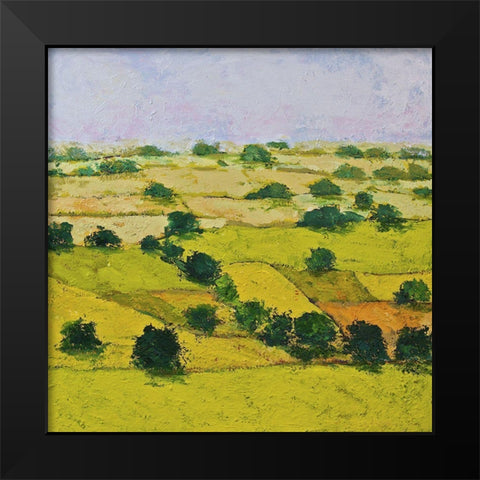 Dusty Meadows Black Modern Wood Framed Art Print by Friedlander, Allan