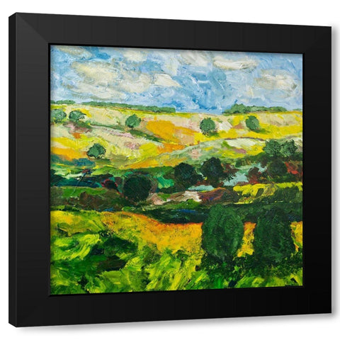 Over the Hills Black Modern Wood Framed Art Print by Friedlander, Allan