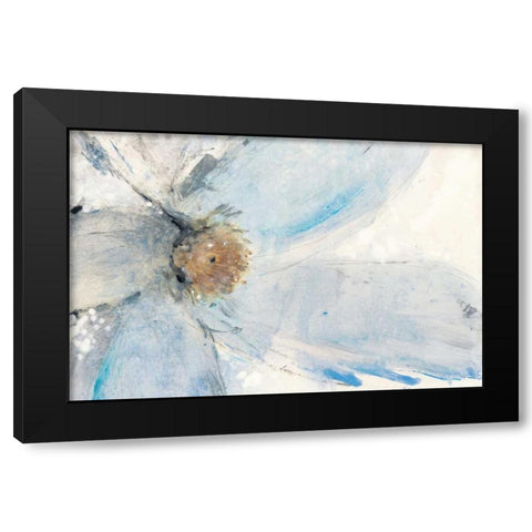 Floral Blue II Black Modern Wood Framed Art Print by OToole, Tim