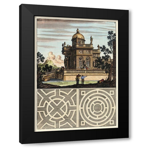 Architectura Curiosa I Black Modern Wood Framed Art Print by Bockler