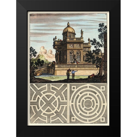 Architectura Curiosa I Black Modern Wood Framed Art Print by Bockler