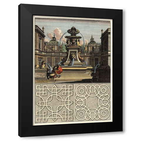 Architectura Curiosa II Black Modern Wood Framed Art Print by Bockler