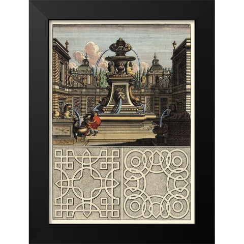 Architectura Curiosa II Black Modern Wood Framed Art Print by Bockler
