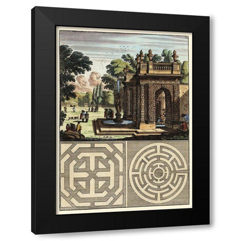 Architecture Curiosa III Black Modern Wood Framed Art Print by Bockler
