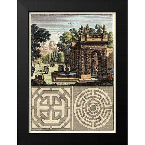 Architecture Curiosa III Black Modern Wood Framed Art Print by Bockler