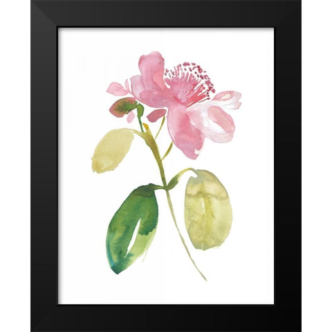 Watercolor Garden I Black Modern Wood Framed Art Print by Mosley, Kiana