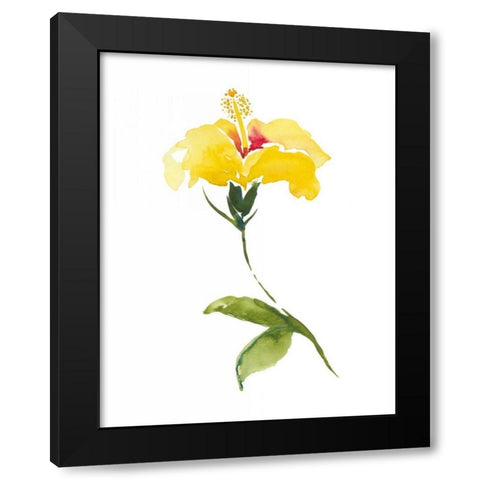 Watercolor Garden II Black Modern Wood Framed Art Print by Mosley, Kiana