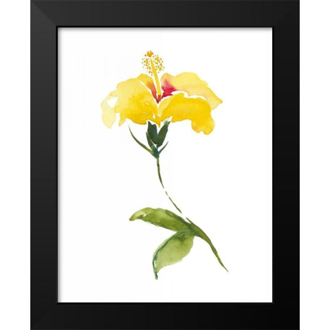 Watercolor Garden II Black Modern Wood Framed Art Print by Mosley, Kiana