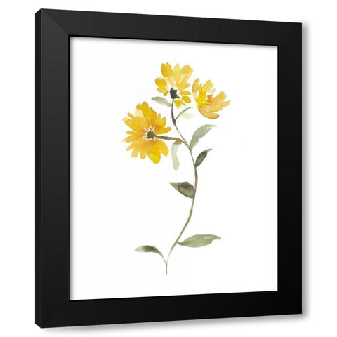 Watercolor Garden IV Black Modern Wood Framed Art Print with Double Matting by Mosley, Kiana