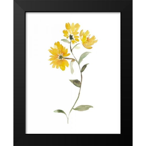 Watercolor Garden IV Black Modern Wood Framed Art Print by Mosley, Kiana